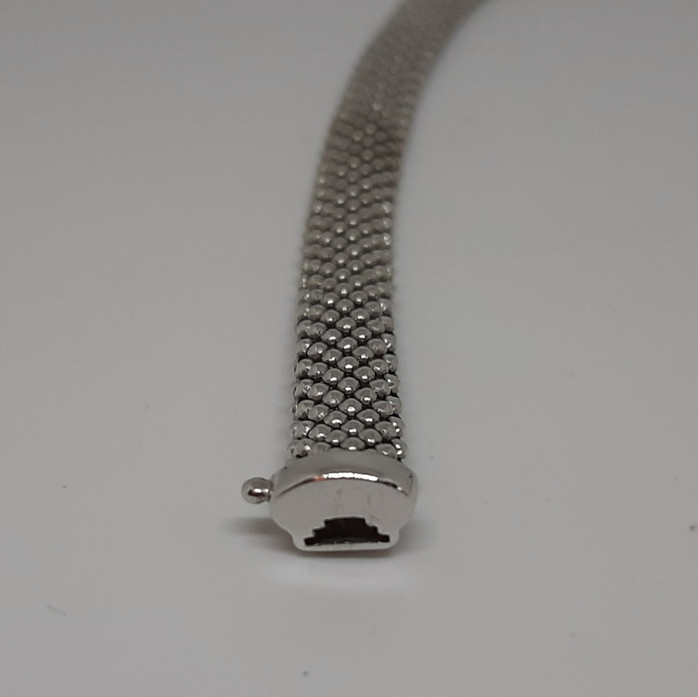 Vintage Italian Crafted Sterling Silver Necklace - Picture 5 of 8